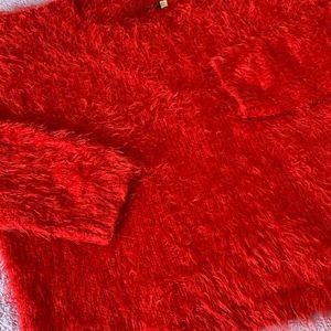 Red Fuzzy Sweater