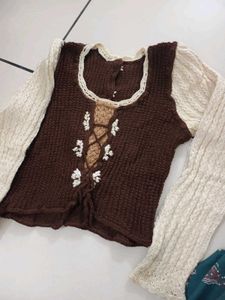 Vintage Style Knit Top