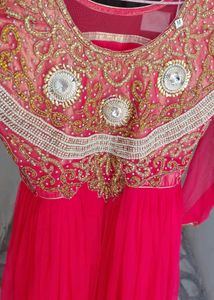 Elegant Red Ethnic Gown