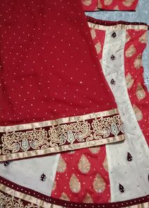 Bridal Lehenga Maroon And Silver Colour