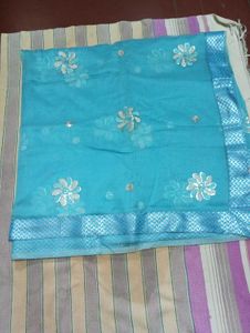 Blue Floral Kurta Set