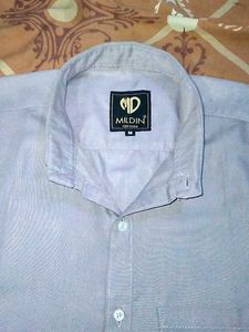 Men’s Light Grey Cotton Shirt