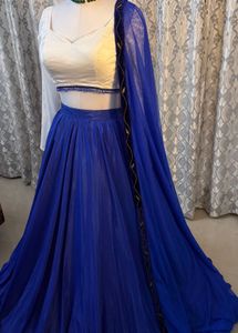 Royal Blue Lehenga Choli