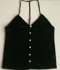 SHIEN Black Backless Top Size:XS