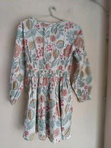 White Cotton Short Kurti