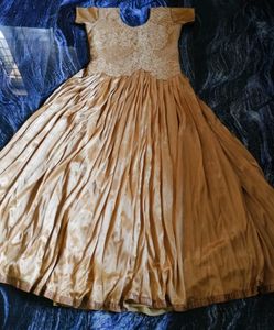 Beautiful Tan Colour Wedding Gown