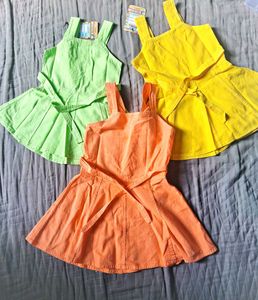Girls&#39; Embroidered Dresses - Set of 3
