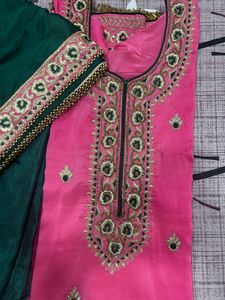Rose Pink Heavy Plazzo Suit