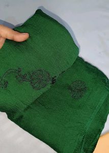 Dress Material Pista With Green Dupatta