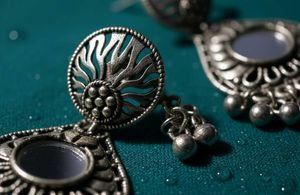 Silver jhumka earrings ✨