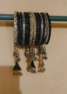 Balck & Silver Bangles