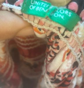 Benneton Soft Cotton Sundress/tube Dress/middi Ski
