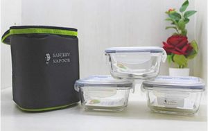 Sanjeev Kapoor’s boston Lunch Box 3pcs Set