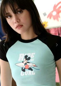 Bonkers Corner Micky Mouse Printed Crop Top