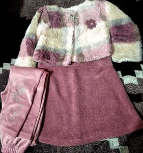 🩷 Winter Warm Dress For Baby Girl
