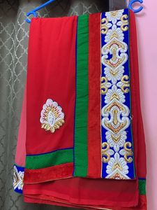 Dual Shade Heavy Work Saree