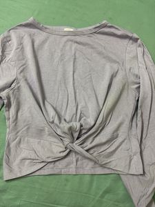 Twist Front Long Sleeve Top