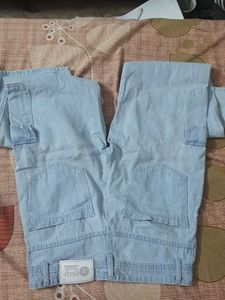 Light Blue Cargo Jeans
