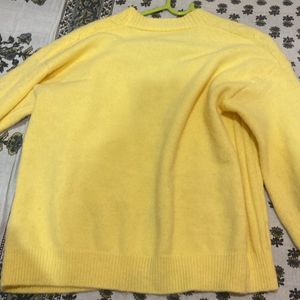 Yellow Knit Cardigan