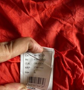 New Remanika Orange Lenzing Modal Shirt – Size L