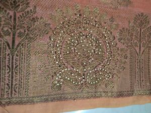 Peach Banarasi Style Saree