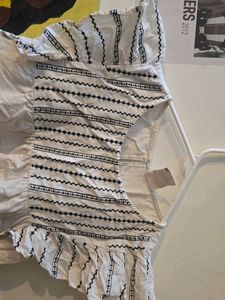 White Embroidered Top
