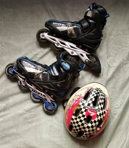 INLINE Roller Skates Nivia | With Helmet