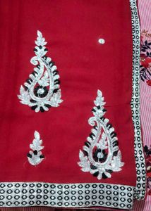 Maroon Work Saree
