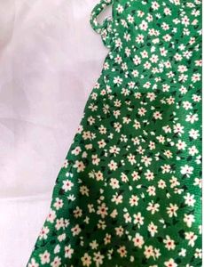 Women Elegant Green Floral dress