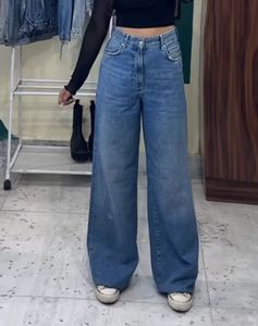 bershka wide legs denim
