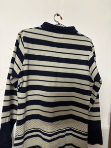 Elegant Striped Knit Dress