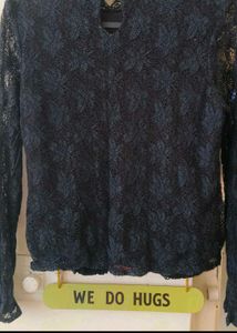 Black Cropped Pants With Top