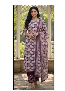 Floral Print suit salwar with Dupatta