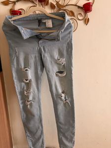 H&M Cool Funky Look Ripped Jeans