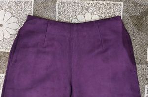 Wine colour winter 3 piece Kurta set.