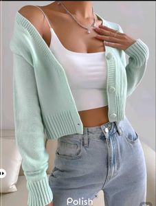 New With Tag Korean Mint Green Cardigan