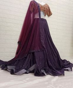 Elegant Purple Lehenga Choli Set