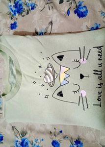 Cute Graphic Print  korean Sweatshirt