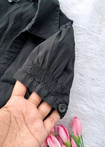 Y2k Fitted Ruched Shirt