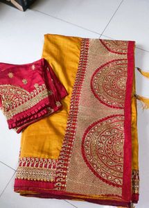 Beautiful Mustard Saree💗💗💗