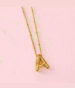 Gold Initial &#39;A&#39; Bubble Letter Chain🎀