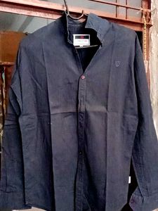 Navy Long Sleeve Button-Down Shirt