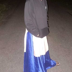 Satin Blue Lehenga