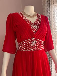 RED plus size  LUXE GOWN FIXED PRICE