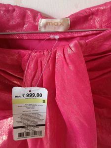 Pink Metallic Skirt