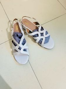 White Strappy Heel Sandals