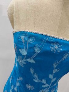 Teal Floral Dress