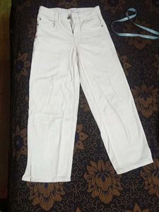 Wide Leg White Pants