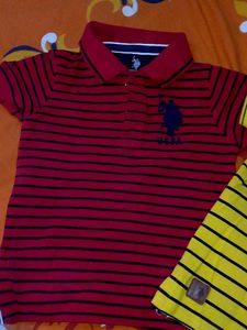 Striped Polo Shirts (Set of 2)