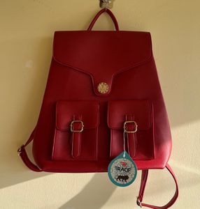 Leather backpack